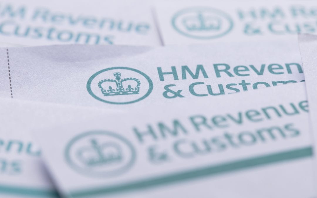 LONDON, UK – January 24th 2019: HMRC, Her Majesty’s Revenue and Customs tax return paperwork.